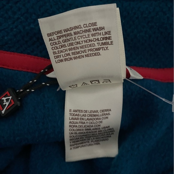 Avalanche Blue 1/4 Zip Textured Fleece Sweatshirt NWT Size S - Picture 9 of 9